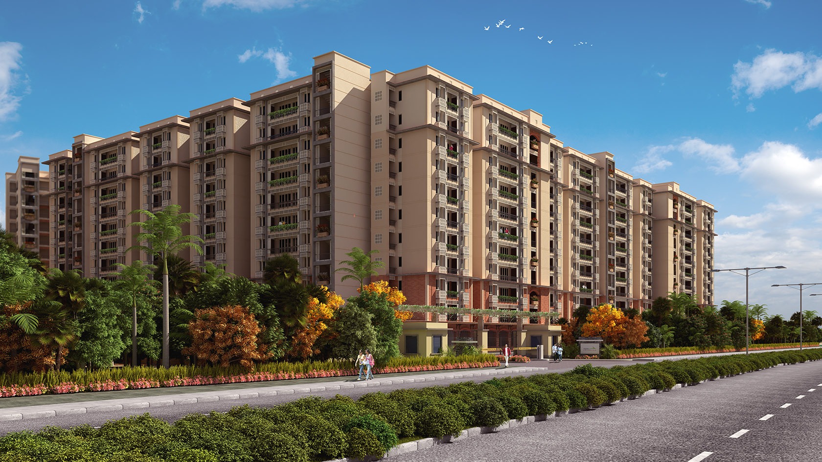 Highway Side render - Astrum homes